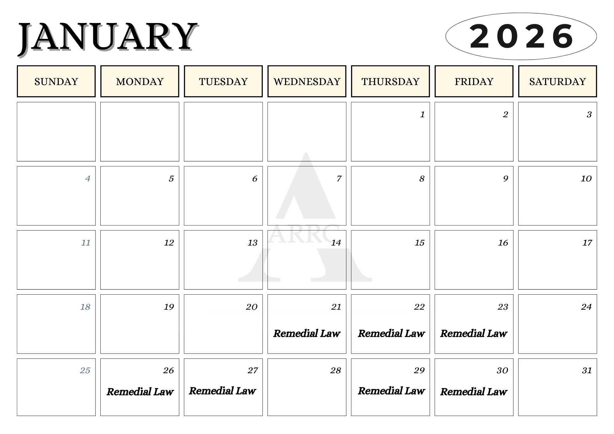 January