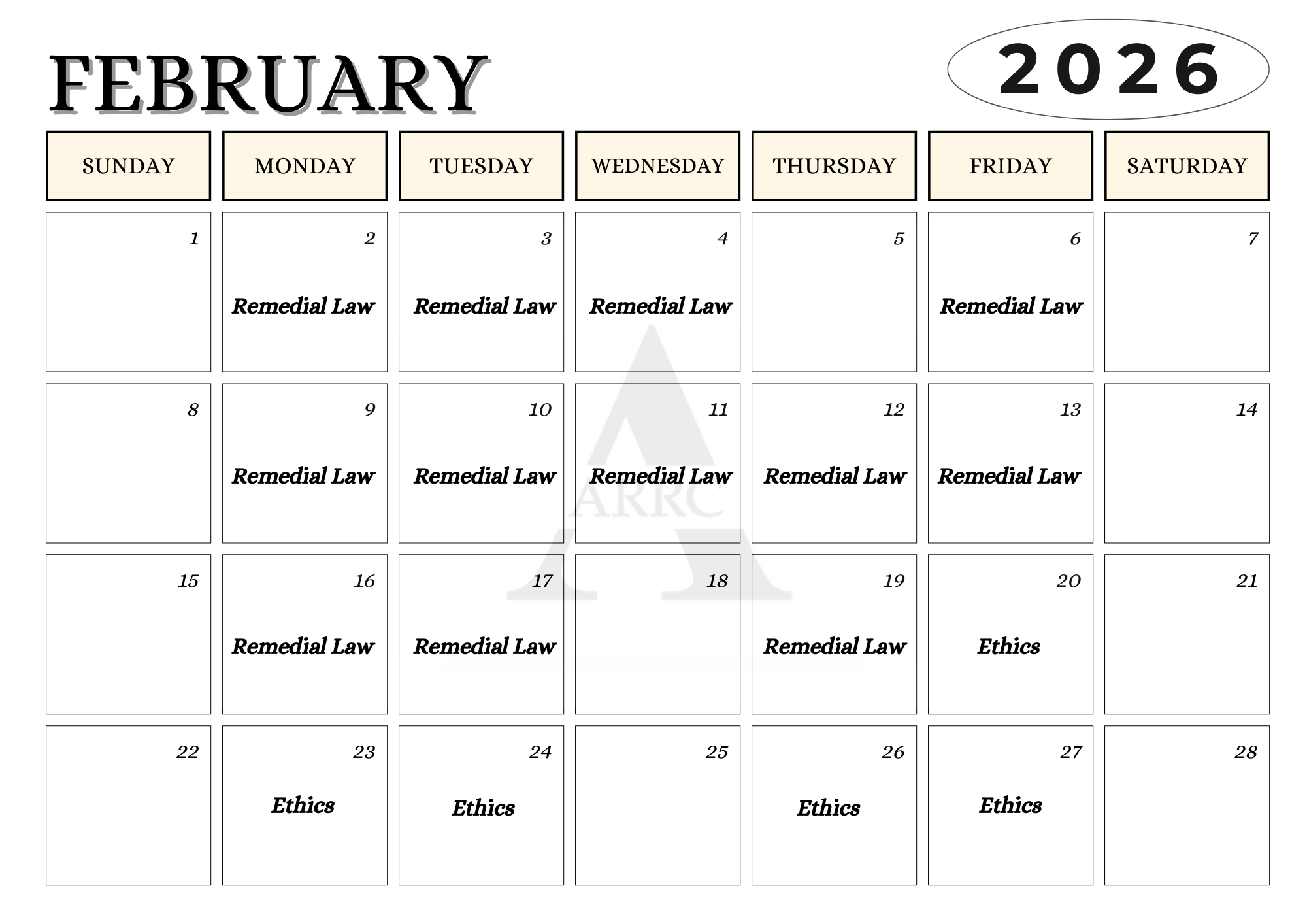 February