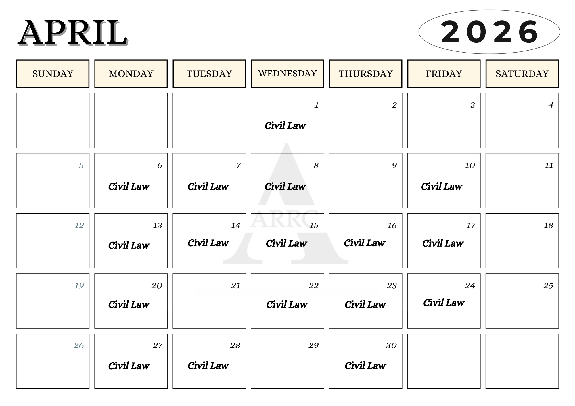 April