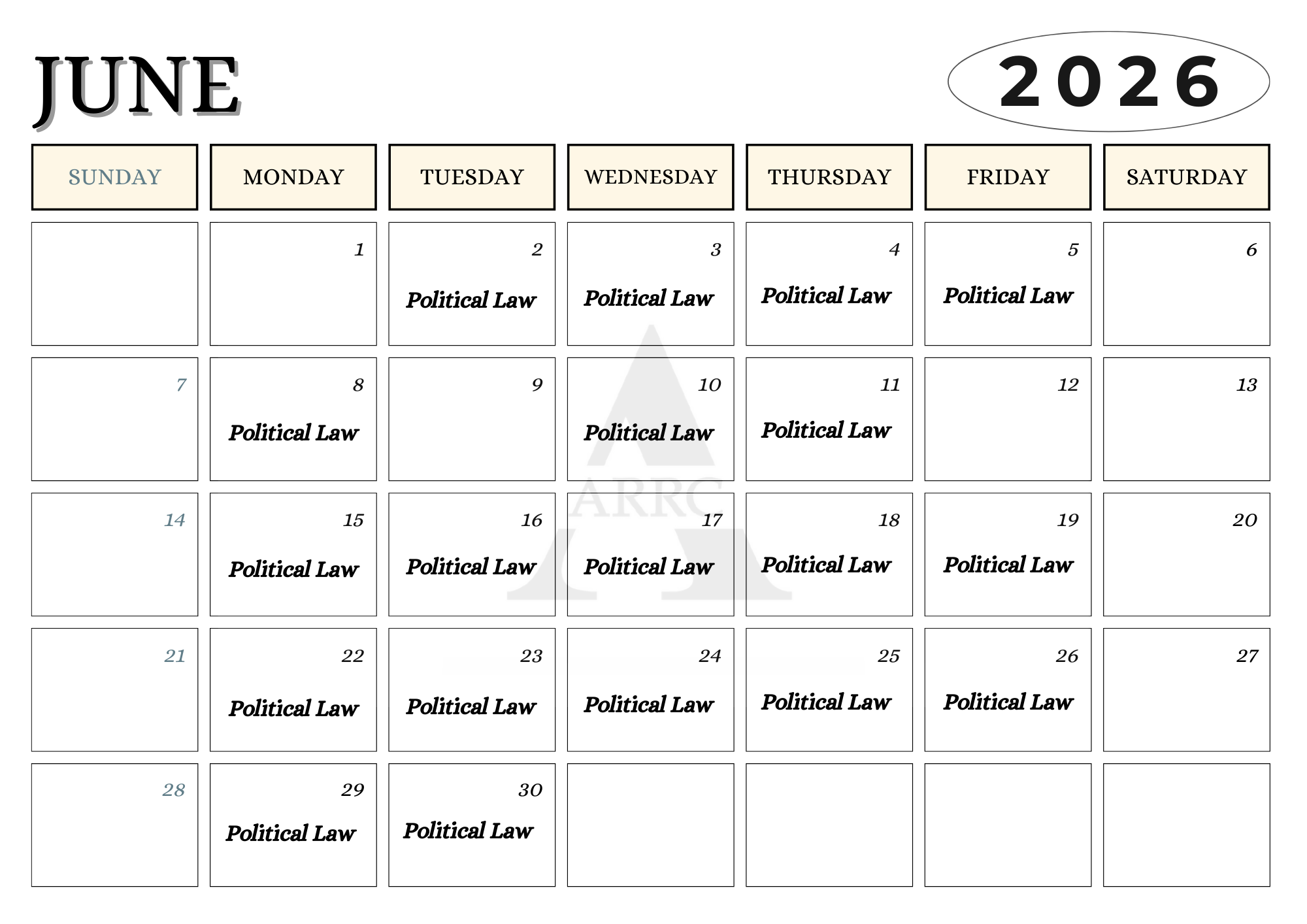 June