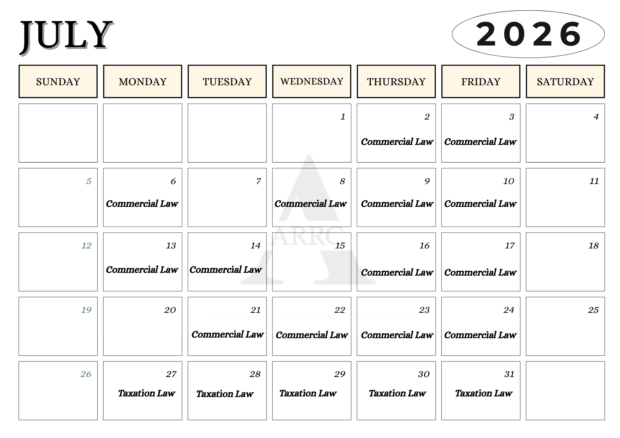 July