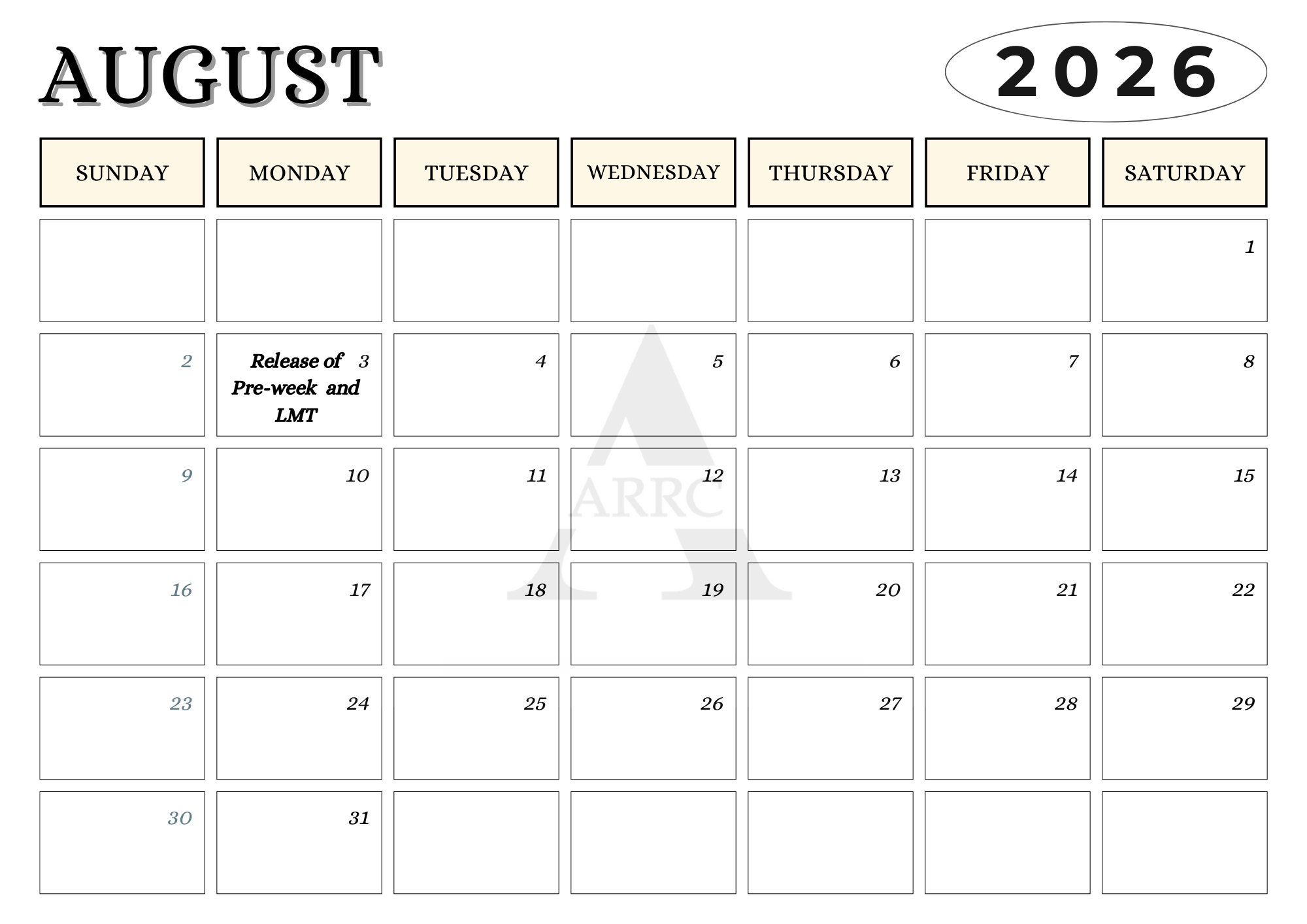 August